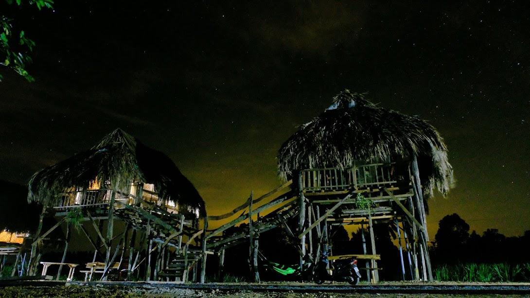 Villa Sunny Field Eco Stilt House Cat Tien Exterior foto