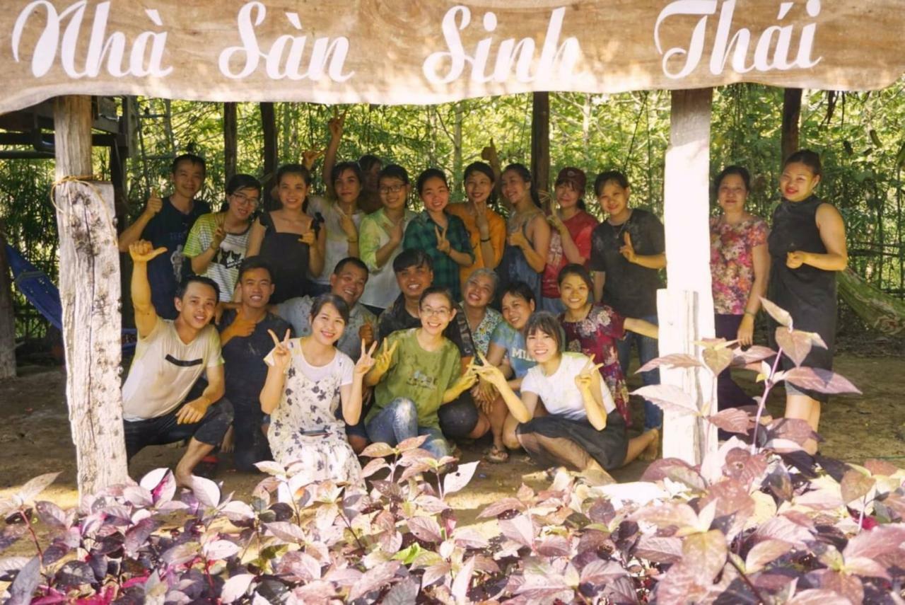 Villa Sunny Field Eco Stilt House Cat Tien Exterior foto